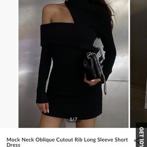 Elegant Black Off-Shoulder Dress